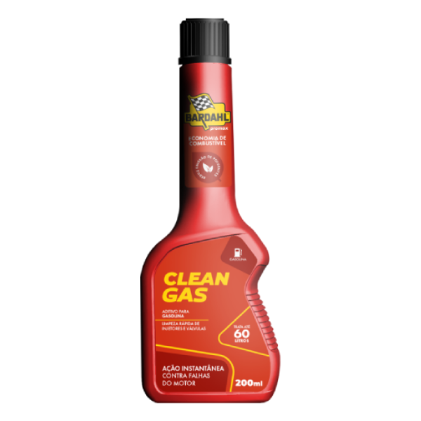 Aditivo de Combustível Bardahl Clean Gas 200ml – Gasolina (trata até 60L)