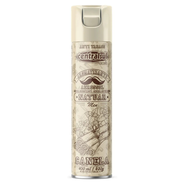 Aromatizante Aerosol CentralSul Natuar Canela Anti Tabaco 400ml