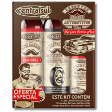 Carregar imagem no visualizador da galeria, Kit Lava Carros Men CentralSul com 3 Itens – Lava Carros, Pretinho e Limpa Vidros